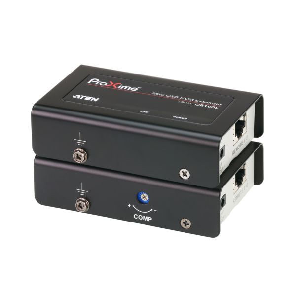 CE100-AT-G - Bộ mở rộng KVM mini USB VGA Cat 5