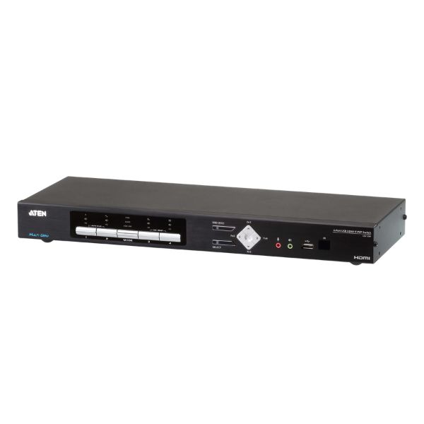 CM1284-AT-G - Bộ chuyển mạch KVMP đa khung hình HDMI USB 4 cổng