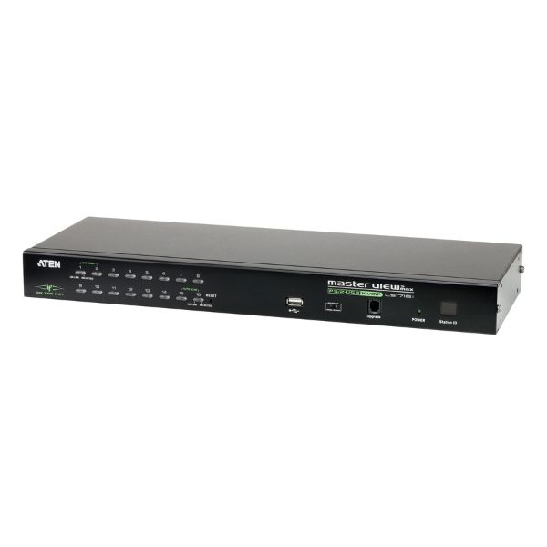 CS1716I-AT-G - 1-Bộ chuyển mạch KVM qua IP 16 cổng PS/2 cổng USB VGA, truy cập chia sẻ cục bộ/từ xa
