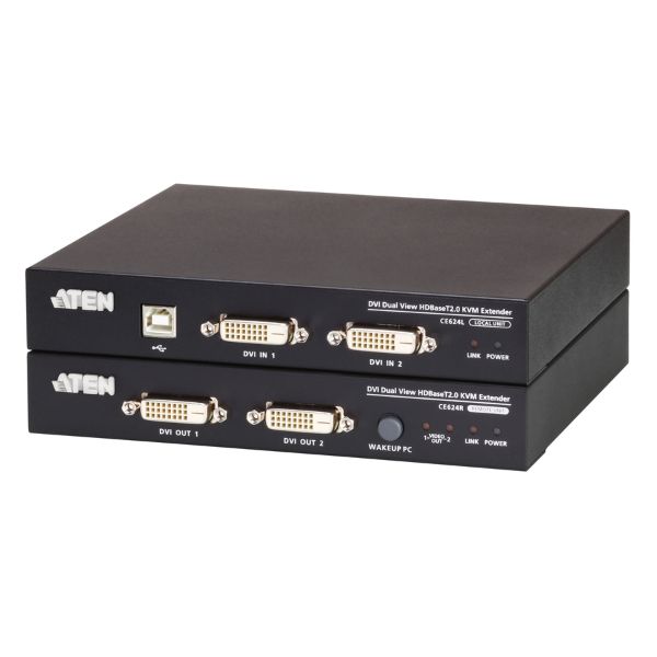 CE624-AT-G - Bộ mở rộng KVM USB DVI Dual View HDBaseT 2.0
