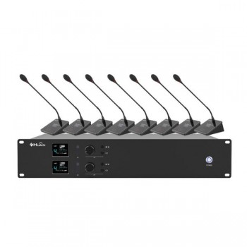 HUAIN - Hệ thống micro không dây 8 kênh UHF dành cho hội nghị