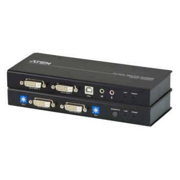 CE604-AT-G - Bộ mở rộng KVM USB DVI Dual View Cat 5